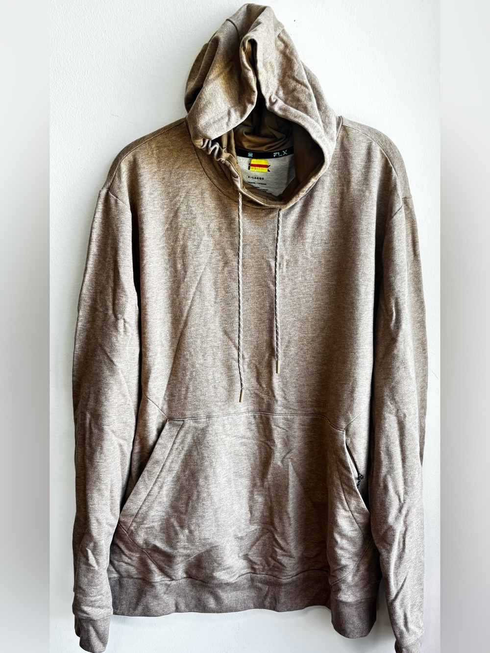 FLX Men's Premium Soft Hoodie
Sweatshirt XL Tan/Beige NWT